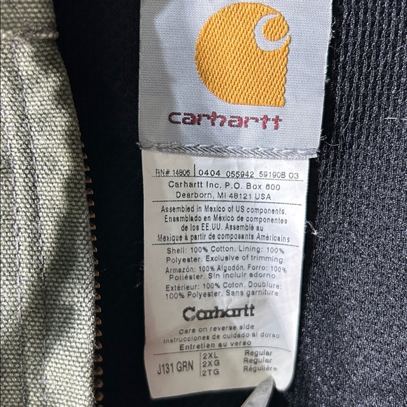Khaki green Carhartt jacket - Picture 2 of 7